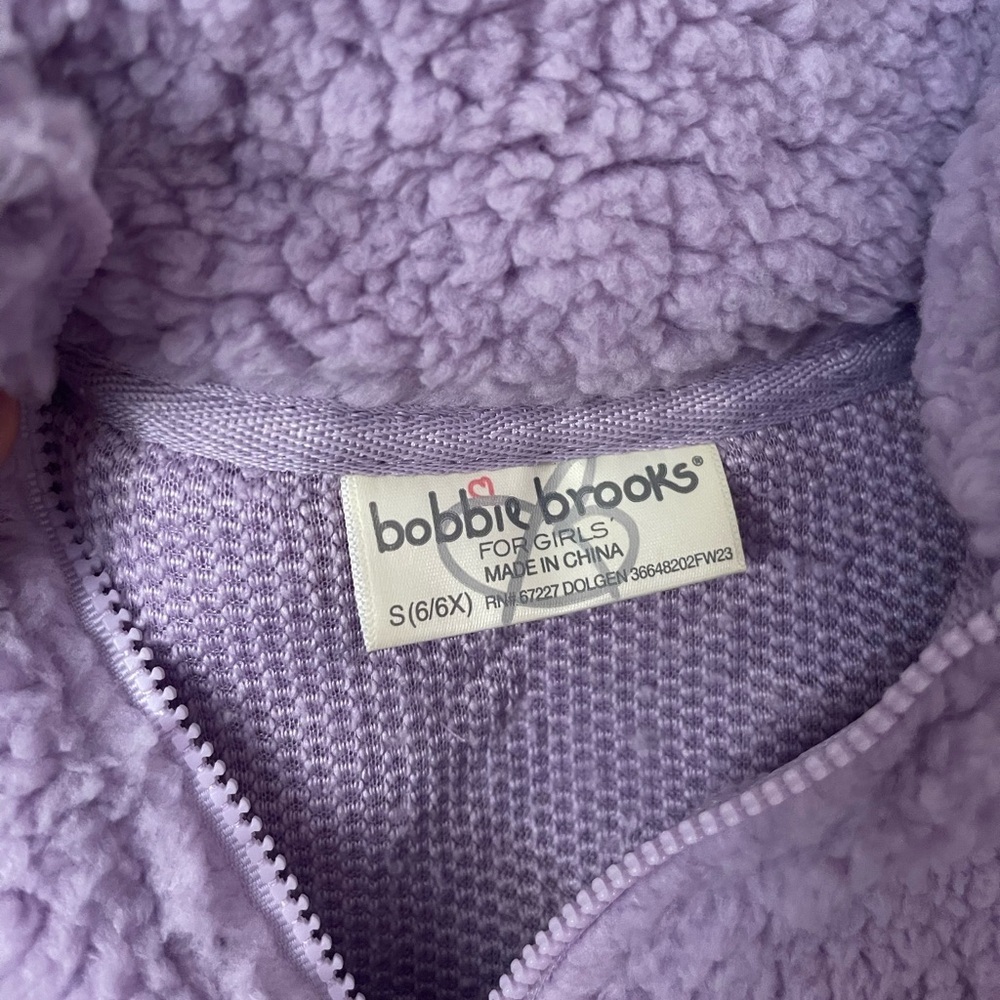Girls Sherpa 1/4 Zip💜 - Picture 2 of 4